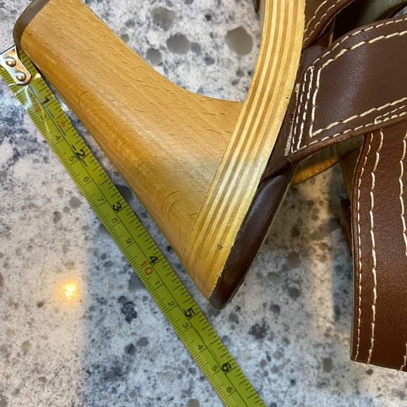 Splendid Y2K chunky open toe sling back platform wedge sandal - Picture 8 of 8